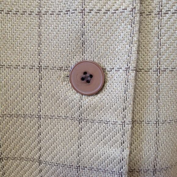 Chaus Vintage Oversized Jacket Blazer Suit Coat Checkered Pattern Women's 14 - Picture 6 of 9